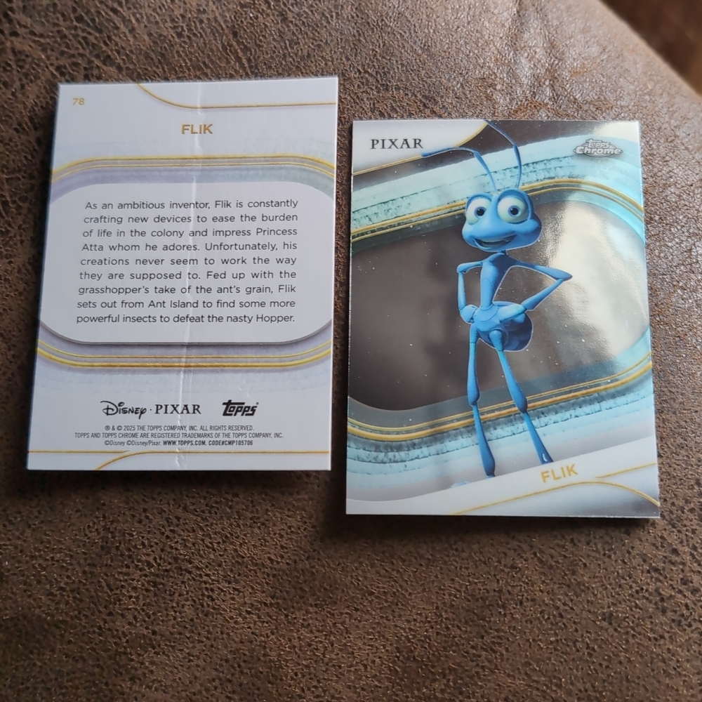 1$ Add On⭐Flick 2025 Topps Chrome Disney Pixar base card